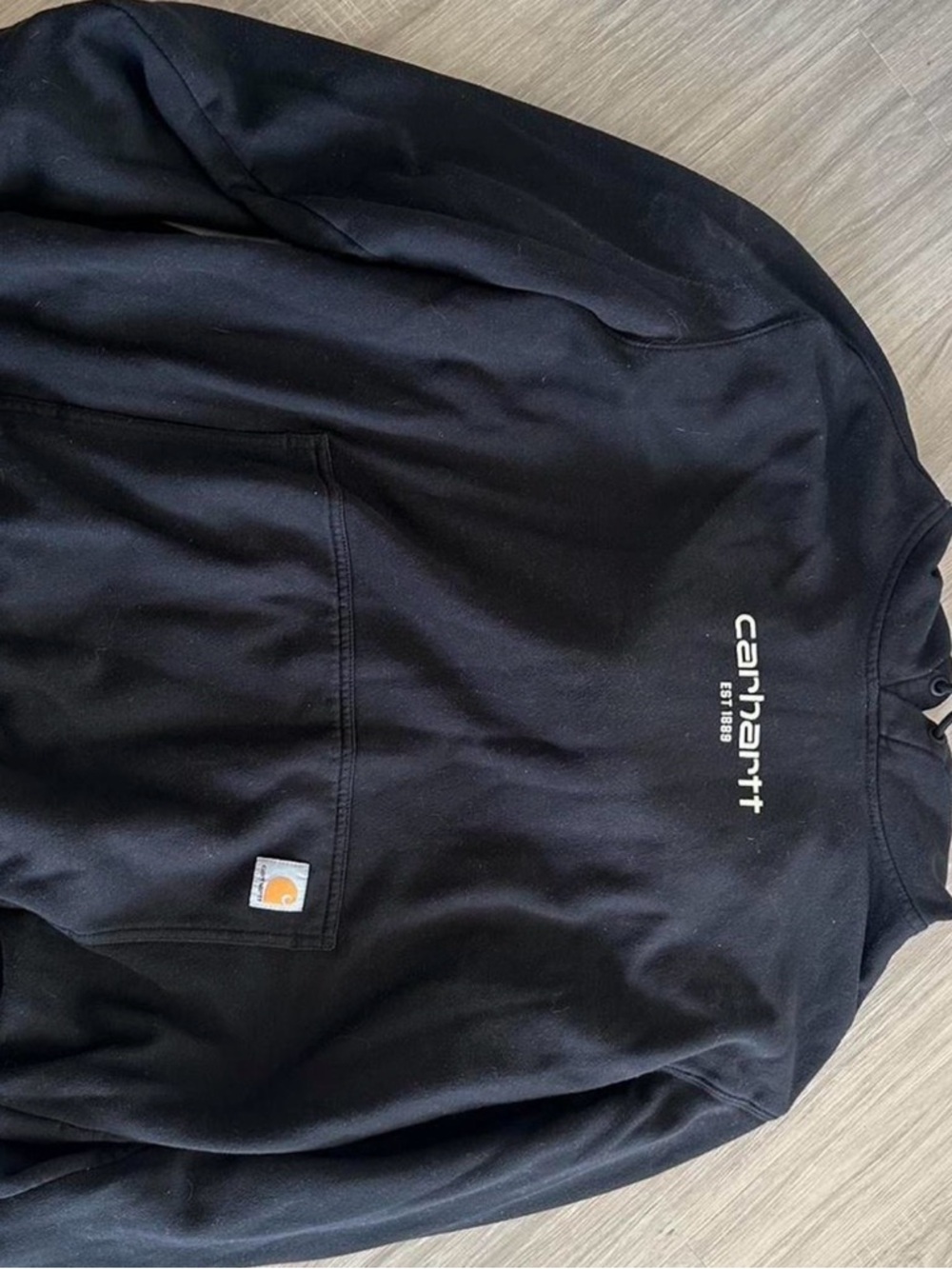 Carhartt Black Crewneck with White Logo
